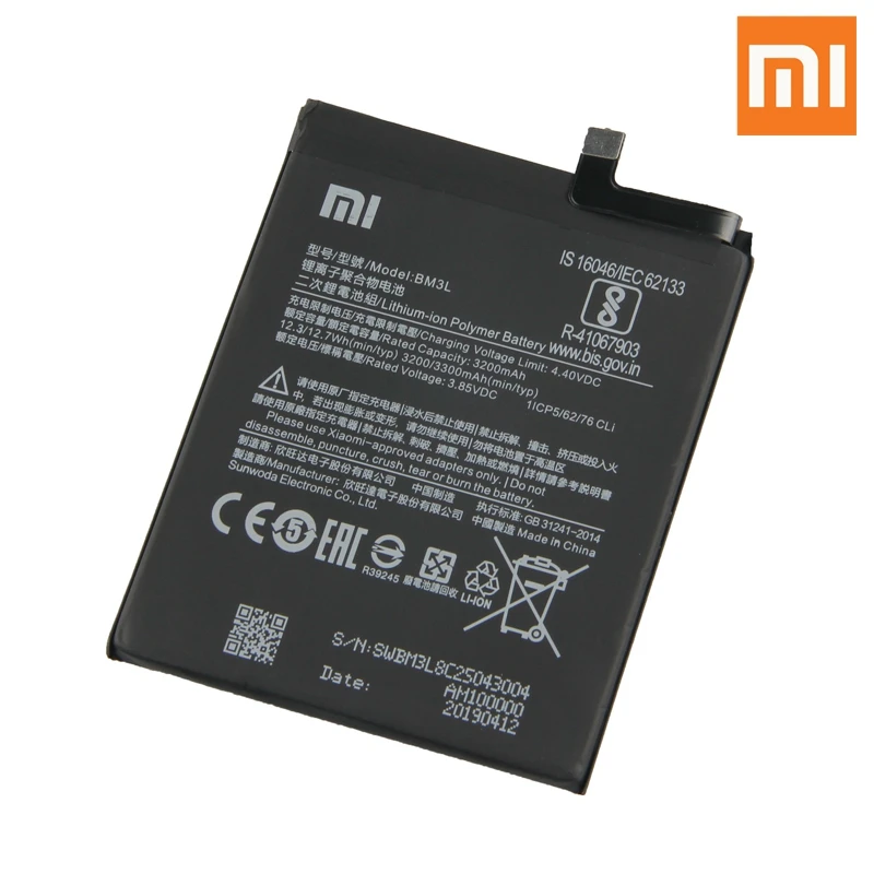 Xiao Mi Original Replacement Phone Battery BM3L For Xiaomi 8 Lite MI8 Lite Genuine Rechargeable Battery 3350mAh