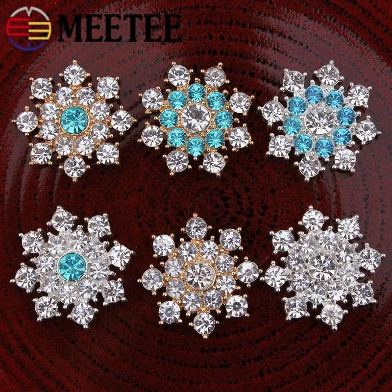 Buckles & Hooks Sunny Meetee 10pcs/20pcs 25mm Metal Rhinestone Drill Buckle Headwear Alloy Buttons Diy Bag Garment Jewelry Decoration Accessory Bd454 Apparel Sewing & Fabric