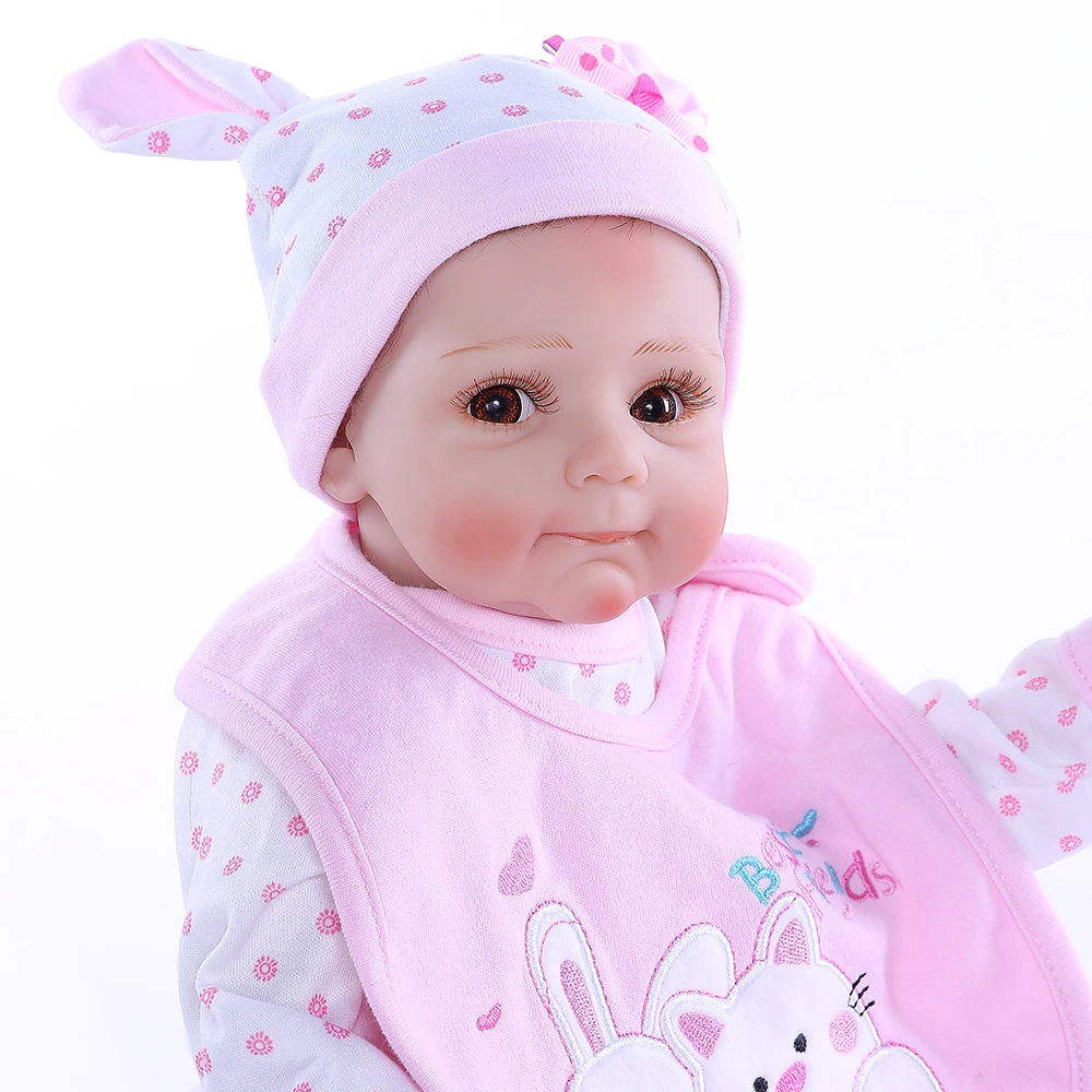 52 см новорожденный милое лицо Реалистичная кукла bebe reborn baby Реалистичная мягкая приятная на ощупь детская рука укоренившая волосы высокое качество Коллекционирование