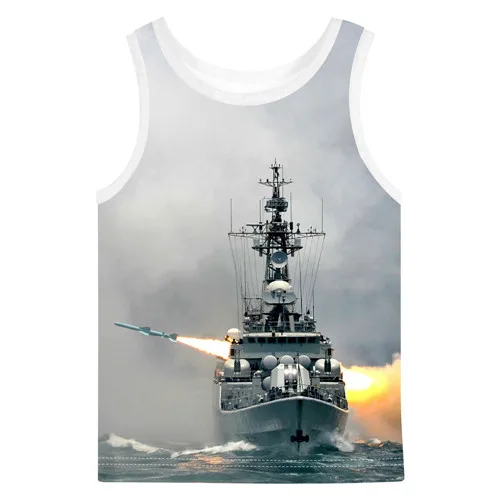 Летние Стильные Детские брендовые футболки с принтом «beat The battleship» Футболки без рукавов для маленьких мальчиков, белые футболки - Цвет: 17T 3005