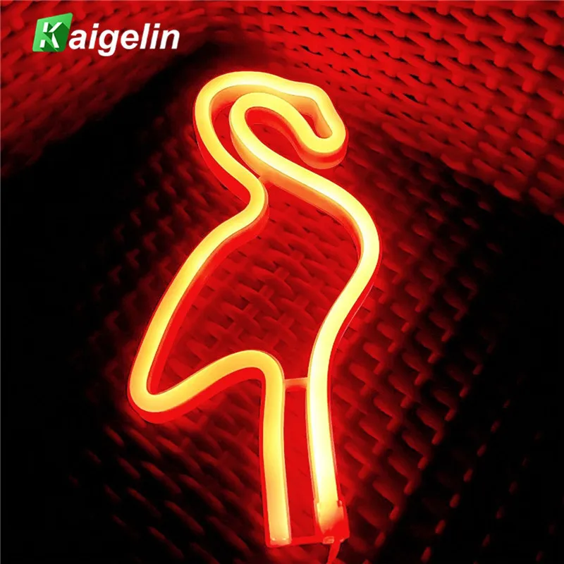 

3D LED Flamingo Lamp Nightlight Romantic Night Light Wall Hanging Light For Christmas Decorations Restaurant Home Decor