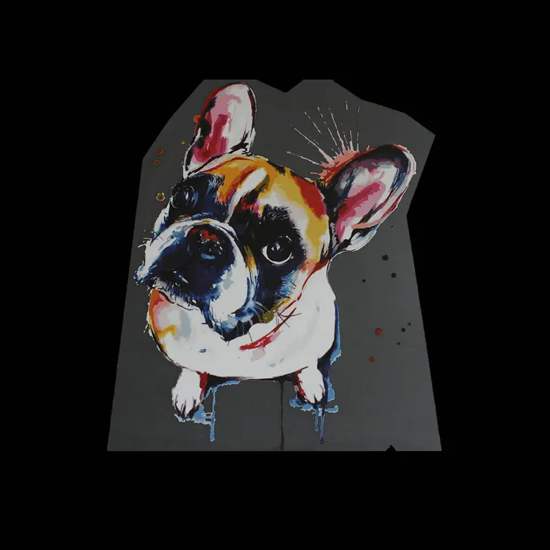 Собака Железо на патч DIY Наклейка с теплопередачей аппликация Одежда тканевая футболка Parches Bordados Para Ropa - Цвет: 10cmx14cm
