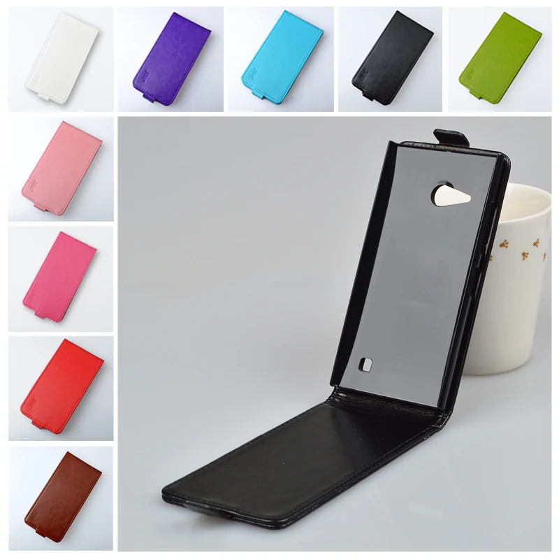 For Nokia Lumia 730 735 Case Brand High Quality PU Leather Cover For Nokia 730 Case Protect Skin Flip Vertical Phone Cases