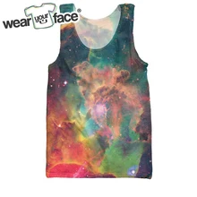 Галактическая Туманность 3D все печатные майка на бретельках хипстер Лето Горячая уличная одежда дети мужчины женщины США размер Прямая поставка