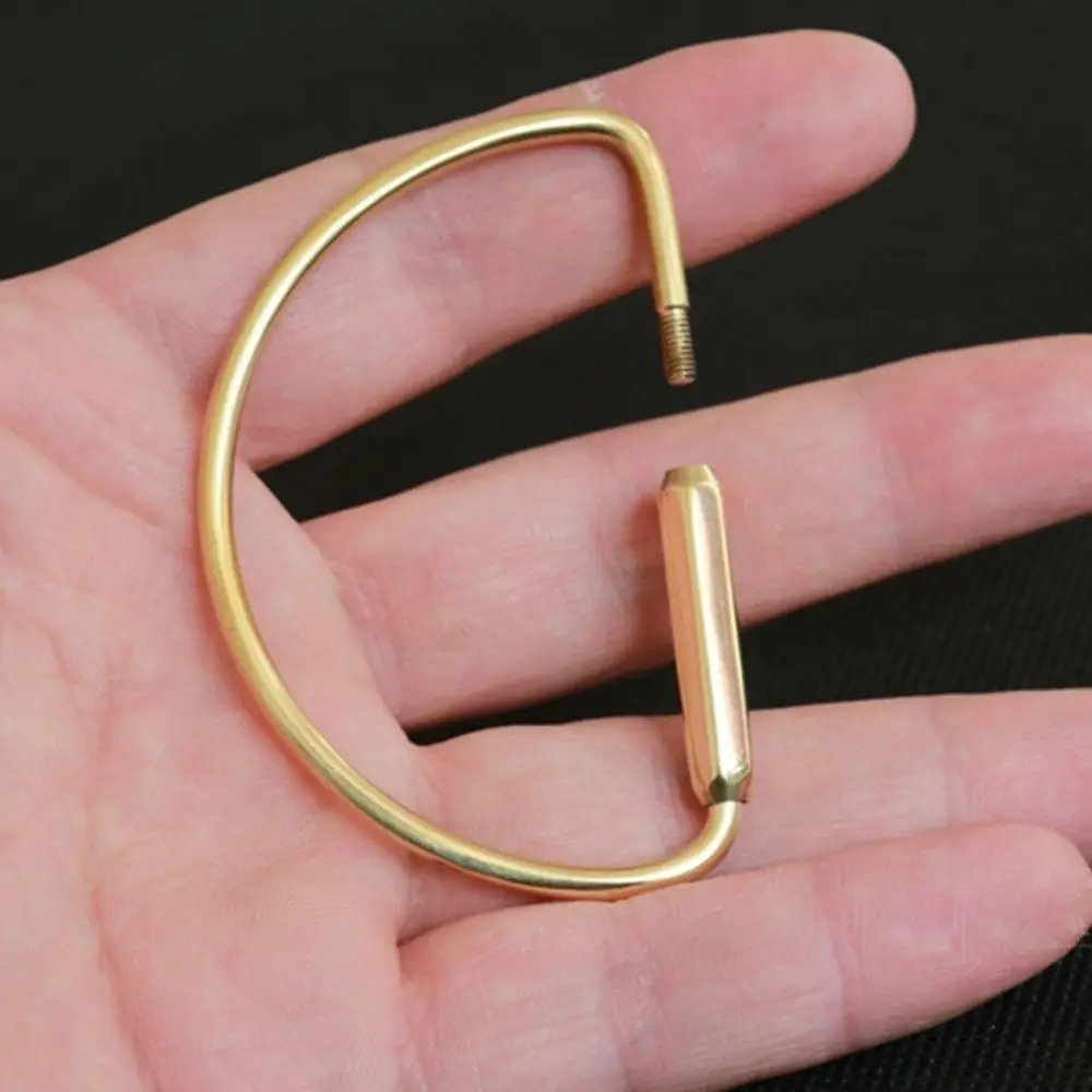 New Simple Brass EDC Keychain Rings Outdoor Keychain Camping Hiking
