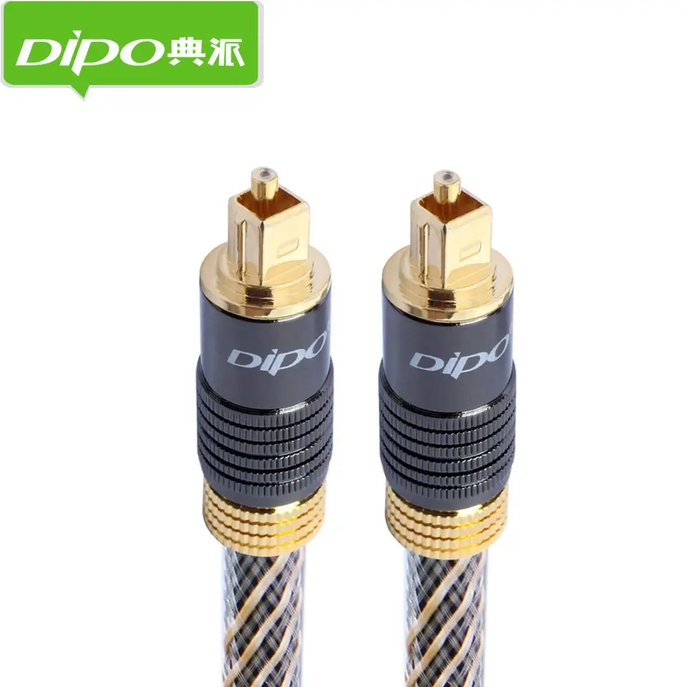 

DIPO Digital Toslink Optical Audio Cable TV SPDIF output to acoustics Gold connector 1/1.5/2/3/5/8/12/15/20/25/30/35/40mm