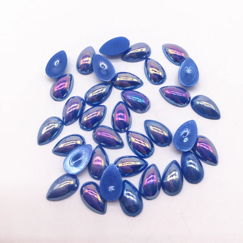 6x10/8x12/10x14/13x18mm Flatback Half Teardrop Shape Plastic ABS Imitation Pearl Beads For Jewelry Craft Scrapbook Decoration