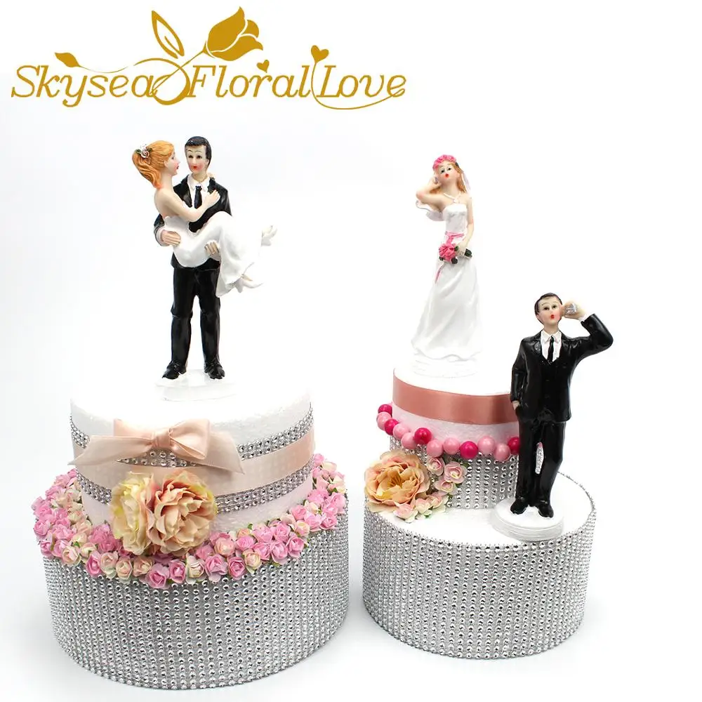 Wedding Cake Toppers Bride Groom Love Calling Wedding Decoration