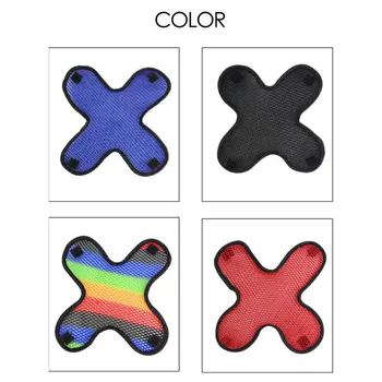 

4 Colors Motorcycle Vehicle Helmet Padding X Type Motorcycle Safety Hat Inner 3D Air Mesh Microfiber Helmet Cooling Pad