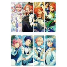 8 шт ансамбль звезды аниме марки книг водонепроницаемый прозрачный ПВХ пластиковая Закладка красивая книга метки подарок