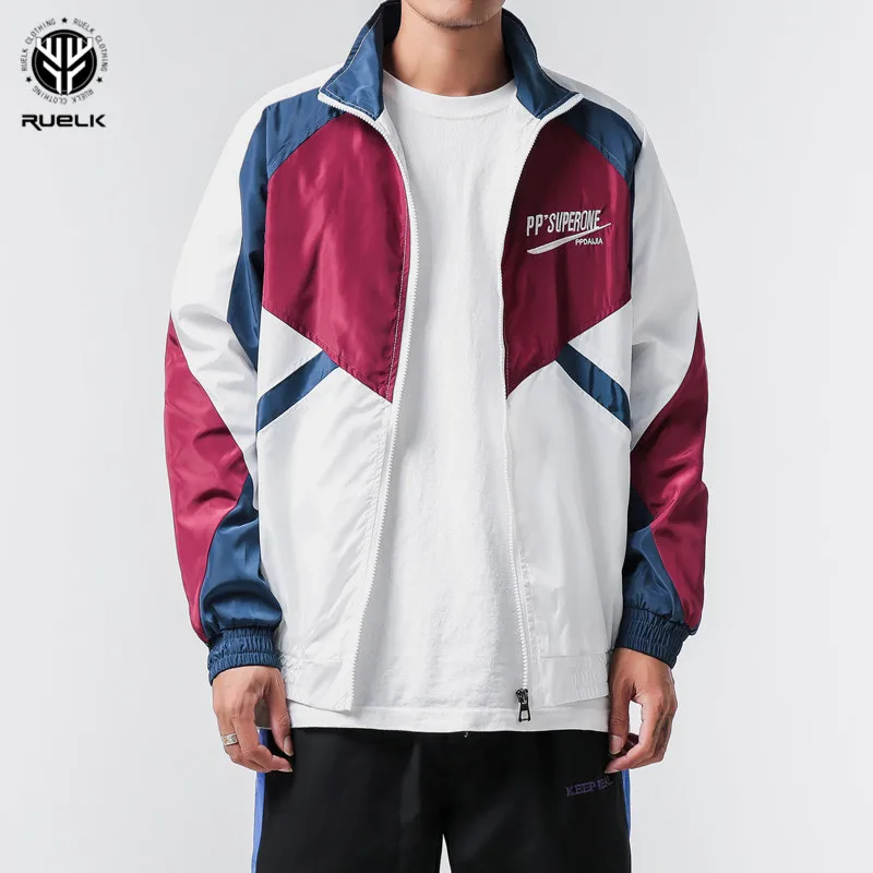 

Thin Coat Loose Jacket Hip Hop Casual Track Jackets Men 2019 Spring Full Zip Up Loose Jacket Coats Fashion Male Streetwear