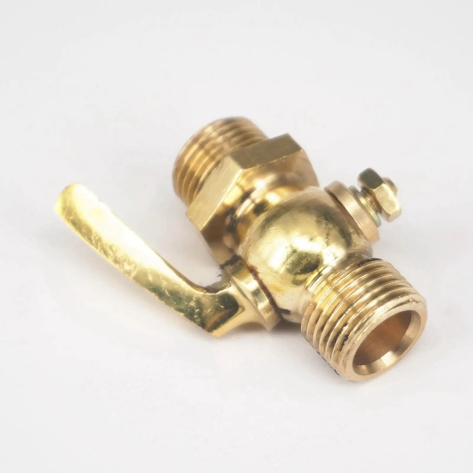 Соединение 1/4 &quot3/8&quot 1/2 &quotBSP Мужской резьбовой равный латунный сливной клапан