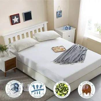 

White Children Elderly Waterproof Washable Urine-Proof Bed Mattress Cover Protector