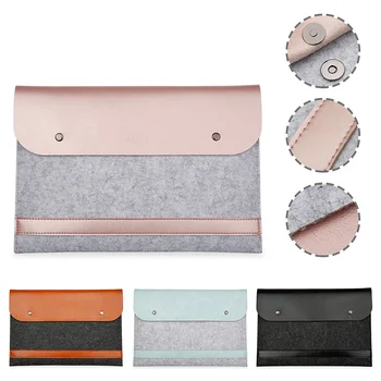 

Multi color business soft case microfiber felt bag laptop for macbook air pro12'' 13'' 15''