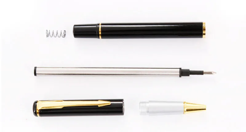 EZONE 1 шт. металлическая гелевая ручка 0,7 мм черная чернильная нейтральная ручка деловая ручка канцелярская Высококачественная деловая роликовая ручка модный подарок