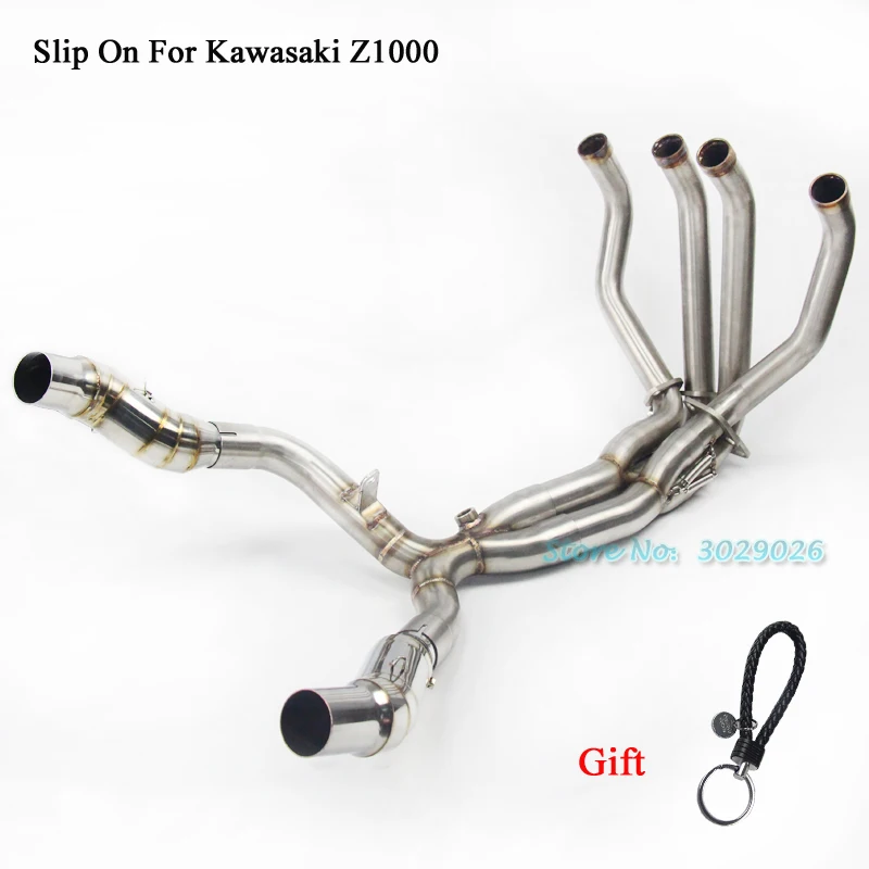 

Slip On Full System For Kawasaki Z1000 2010-2016 Motorcycle Modified Muffler Middle Link Front Header Pipe Tube without Exhaust