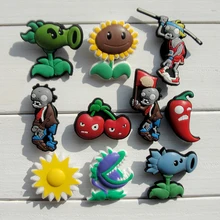 1 шт. Растения против Зомби обувь амулеты ПВХ обувь аксессуары украшения маленькие украшения или подарки для вечерние пряжки для обуви