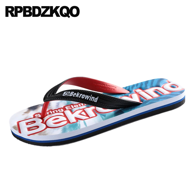 

Beach Slippers Shoes Flat Fashion Slides Soft Large Size Flip Flop Red Blue Rubber Mens Sandals 2019 Summer Outdoor 45 Native