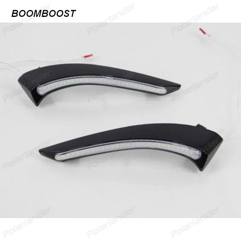 BOOMBOOST 2pcs car styling with turn signal lamp accessories LED Daytime Running Light For M/azda 2 2015 drl