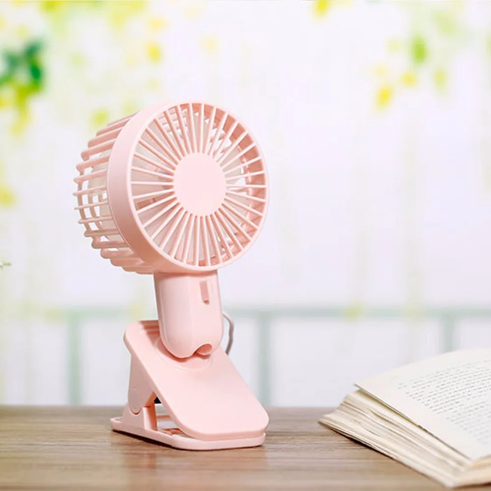 

Portable Fan Rechargeable USB Mini Clip On Cooler Air Conditioner Travel Office