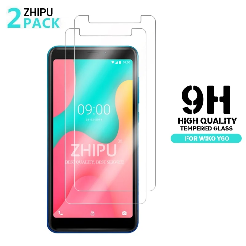 

2 Pcs Tempered Glass For Wiko Y60 Glass Screen Protector 2.5D 9H Premium Tempered Glass For Wiko Y60 Protective Film