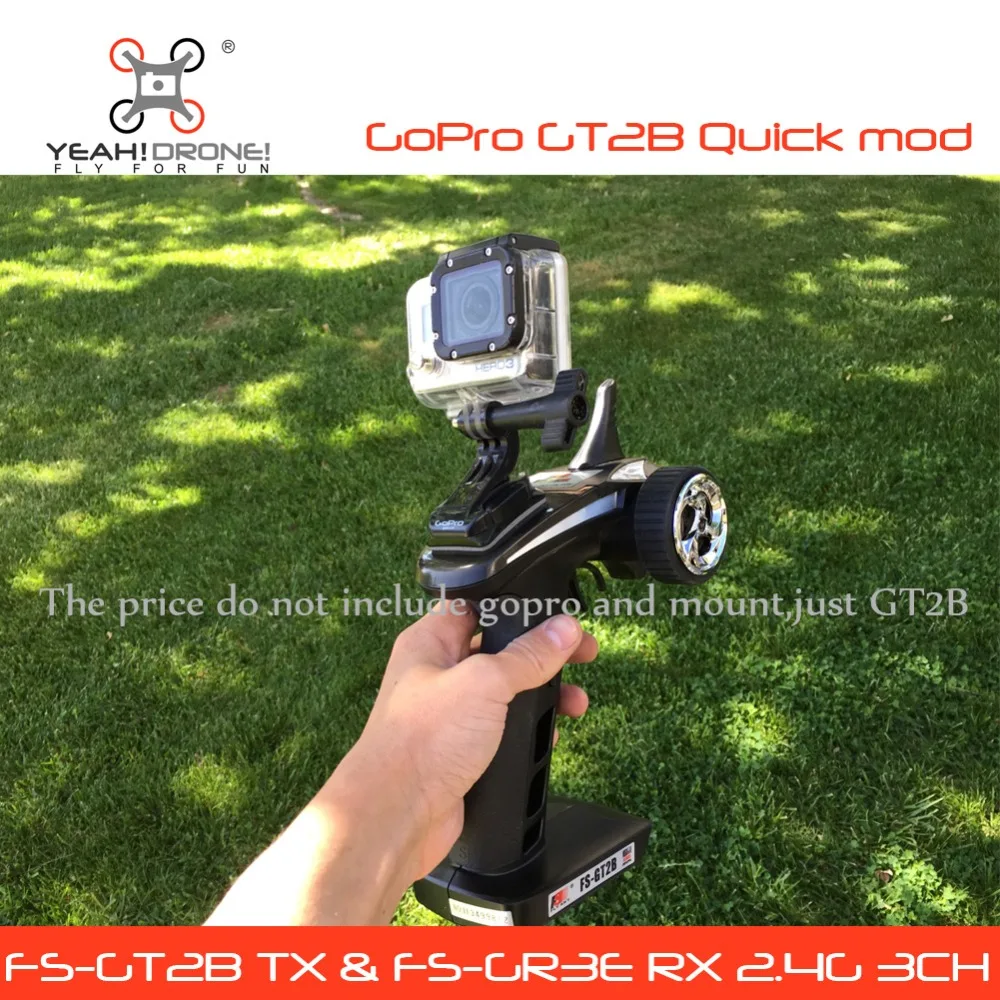Flyskyfs GT2B передатчик и FS GR3E приемник 2.4 г 3CH gun rc контроллер Комплект GoPro Быстрый Mod