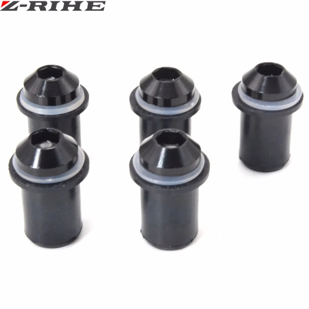 FOR YAMAHA R1 CBR600RR CBR1000RR 5mm Windscreen Bolts Rubber Well Nuts