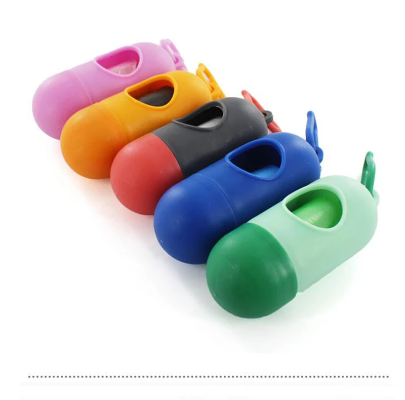 1pcs Pet Dog Pooper Scoopers Garbage Bag Holder Clean Up Bags Carrier Lovely Dispenser Garbage Case Pet Waste Bag (4)