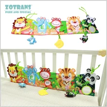 Baby Crib Bumpers in the Bed Around and Baby Bedding Set Infant Rattle with Animal Model
