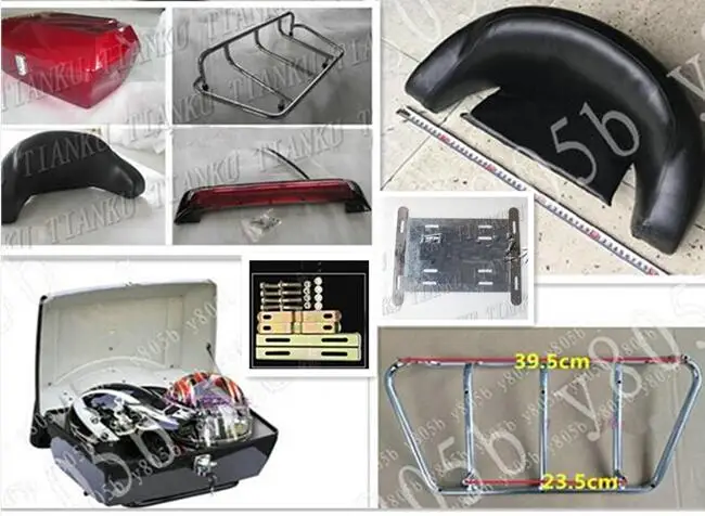 Мотоцикл Коробка-багажник на хвост Чемодан верхнюю стойку спинка с тормозом светильник для Fit Sportster XL883 1200 48 72 Dyna Wide