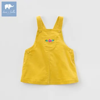 

DBA6539 dave bella spring infant baby girl's strap dress kids suspenders dress toddler children clothes