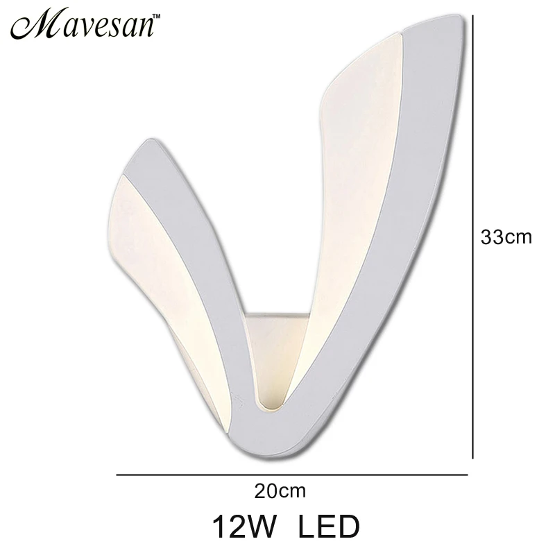 Günstig Moderne 12W LED Wand Lampe Für Badezimmer Schlafzimmer Wand Leuchte Weiß Innen Beleuchtung Lampe AC100 265V FÜHRTE Wand Licht Innen beleuchtung