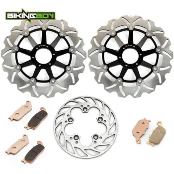 

BIKINGBOY For Honda CBR 600 SuperSport F3 1995 1996 1997 1998 CBR600F Front Rear Brake Discs Rotors Disks + Pads 296mm 220mm
