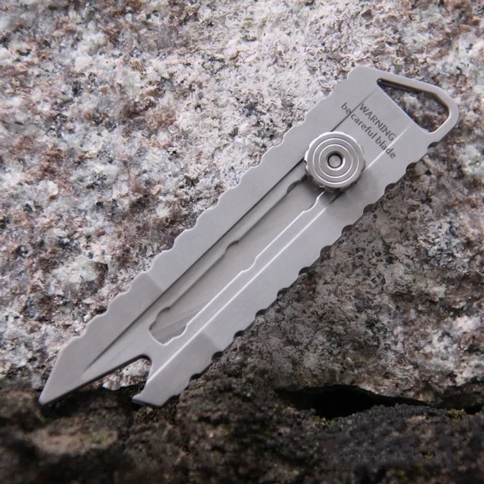 EDC Outdoor Heavy Blade Lightweight Titanium Alloy TC4 Cutting Knife Opener EDC Knife EDC Outdoor Heavy Blade Lightweight Titanium Alloy TC4 Cutting Knife Opener EDC Knife