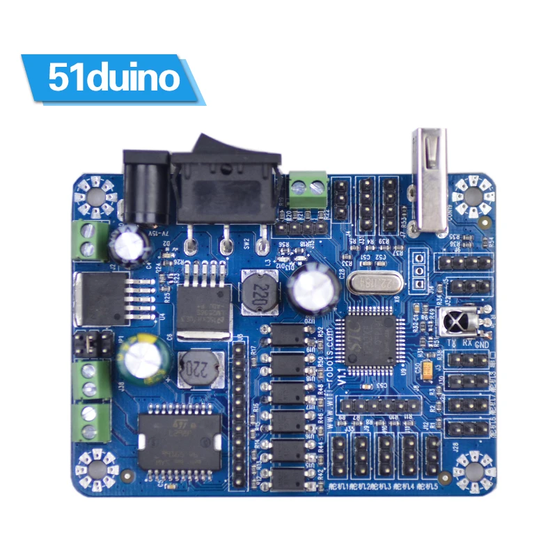 

51duino smart car robot driver board /51 development board / motor / actuator / sensor / attached to the source
