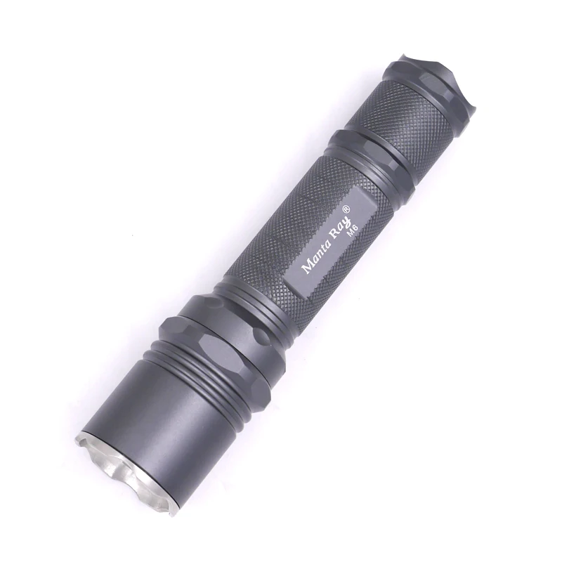

Manta Ray M6 XHP50.2 6500K LED titanium flashlight torch,DTP copper plate,8*AMC7135 constant current output driver