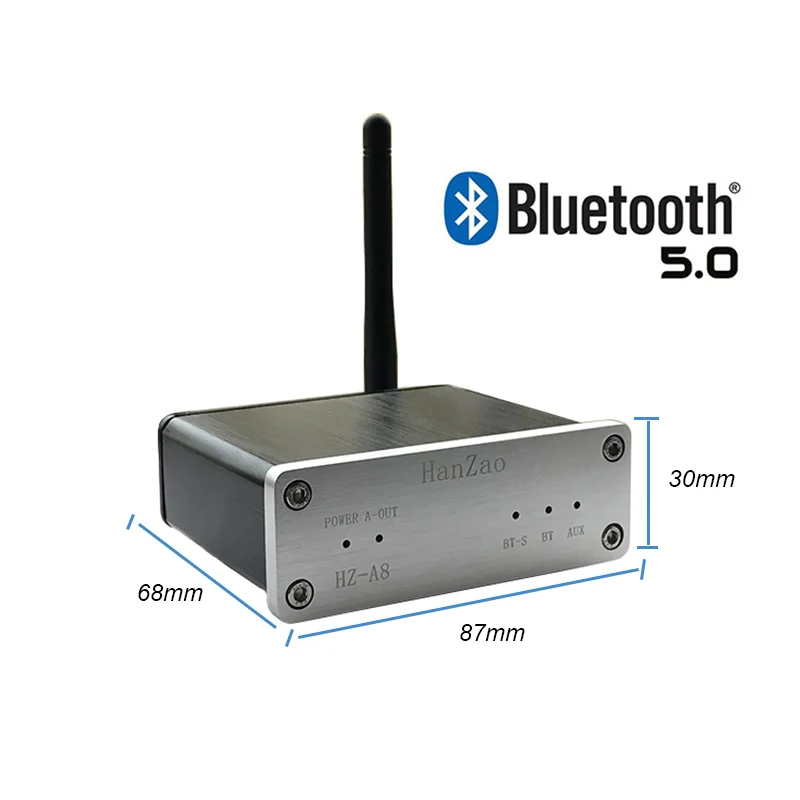 Lusya Bluetooth 5,0 беспроводной приемник Bluetooth AUX аналоговый аудио вход 2 в 1 выход аналоговый аудио преобразования T0069