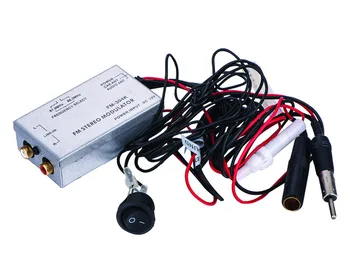 

Free Shipping Factory Auto Car Radio GPS Stereo Aux RCA Audio Input Adapter Wired FM Modulator FM-304K