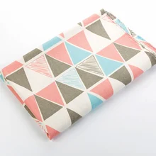 Льняная набивная ткань холст хлопок лен ручной работы DIY льняная скатерть диван подушка занавеска ткань лен