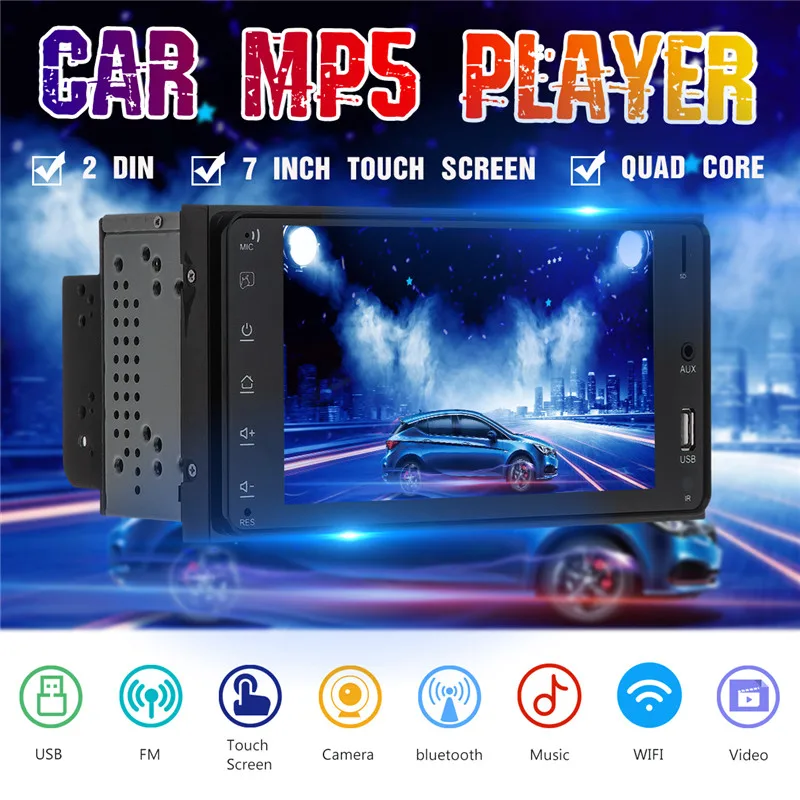 

Car Radio Android 8.1 multimedia player MP5 Player Autoradio 7'' Touch screen GPS bluetooth FM/RDS WIFI auto audio player stereo