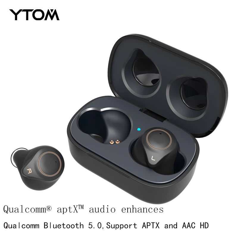T1 Bluetooth 5 0 наушники с поддержкой aptx AAC беспроводные 6 часов воспроизведения музыки