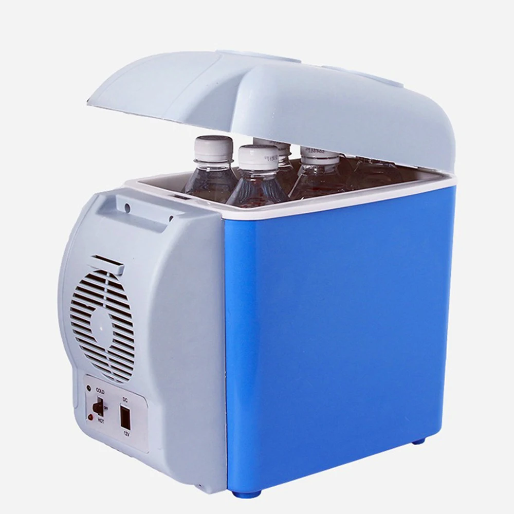 

7.5L Mini Car Refrigerator Cooling/Heating Car Refrigerator Portable Home Travel Vehicular Fridge Dual-use Box Cooler