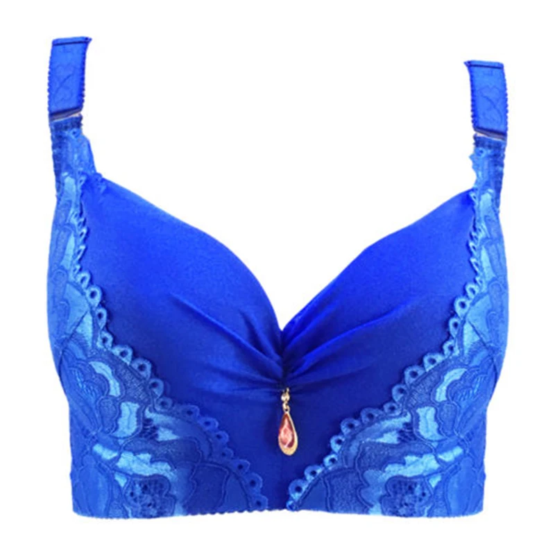 Plus Size Women 5/8 Cup Bra Push Up Sexy Bras Brassiere Side Adjustment