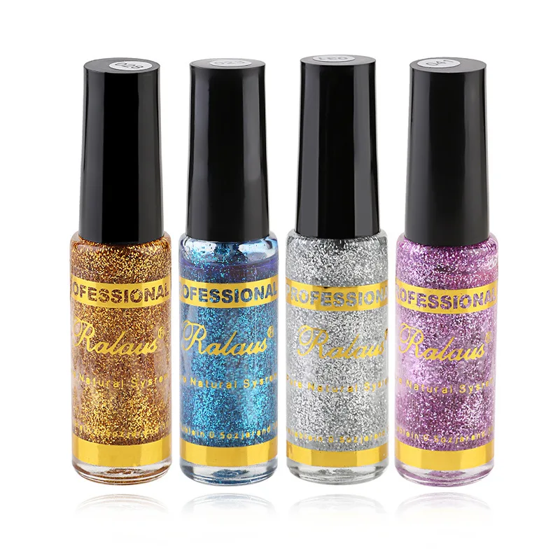 

1 Pcs 4 Colors Glitter Manicure Nail Gel Polish Pencil Point Flower Pen Drawing Sequins Pull Pen JH417