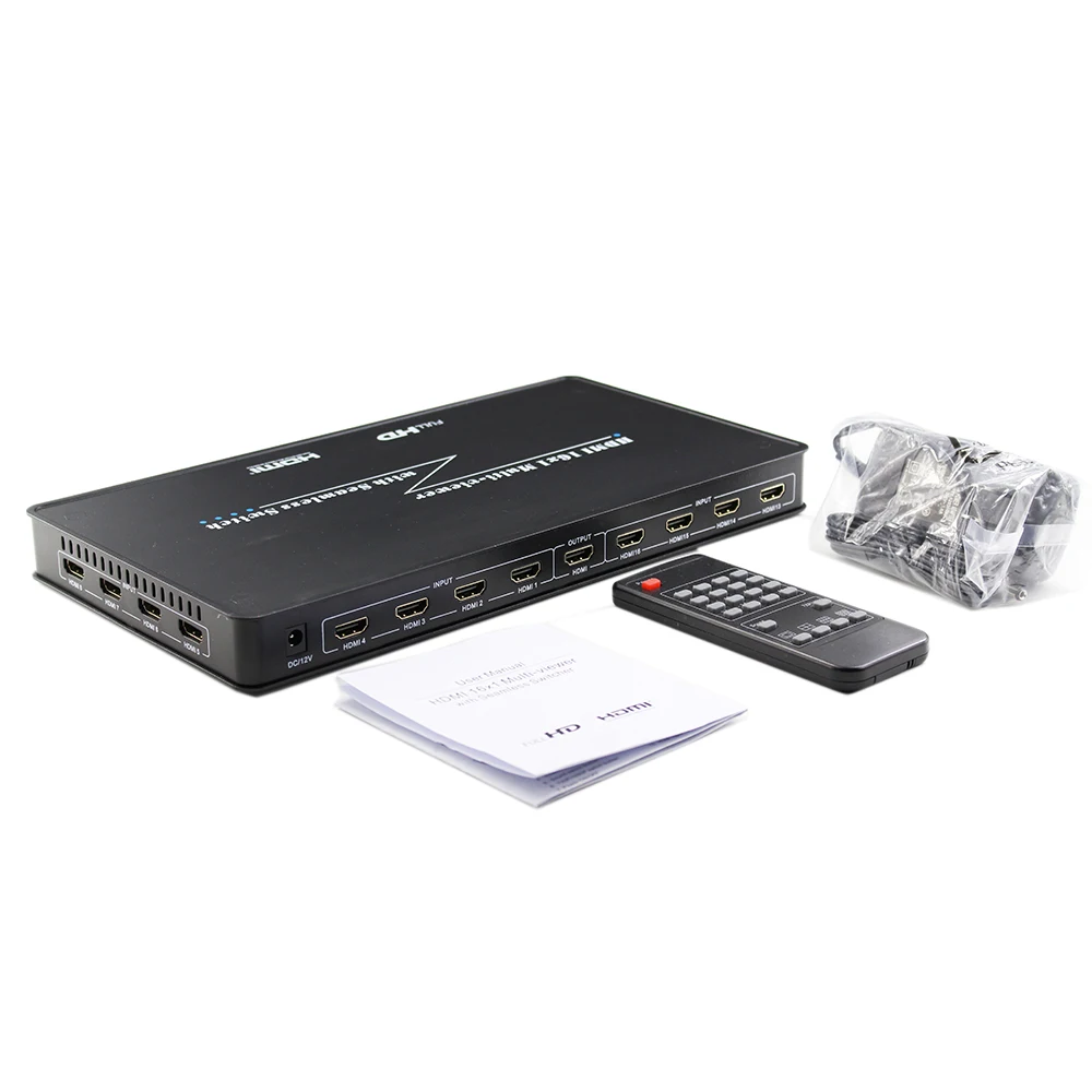 HDMI 16x1 Мульти-Просмотр HDMI бесшовный Коммутатор 16 в 1 выход 1080 P HDMI экран в режиме реального времени мультипросмотра для ТВ DVD