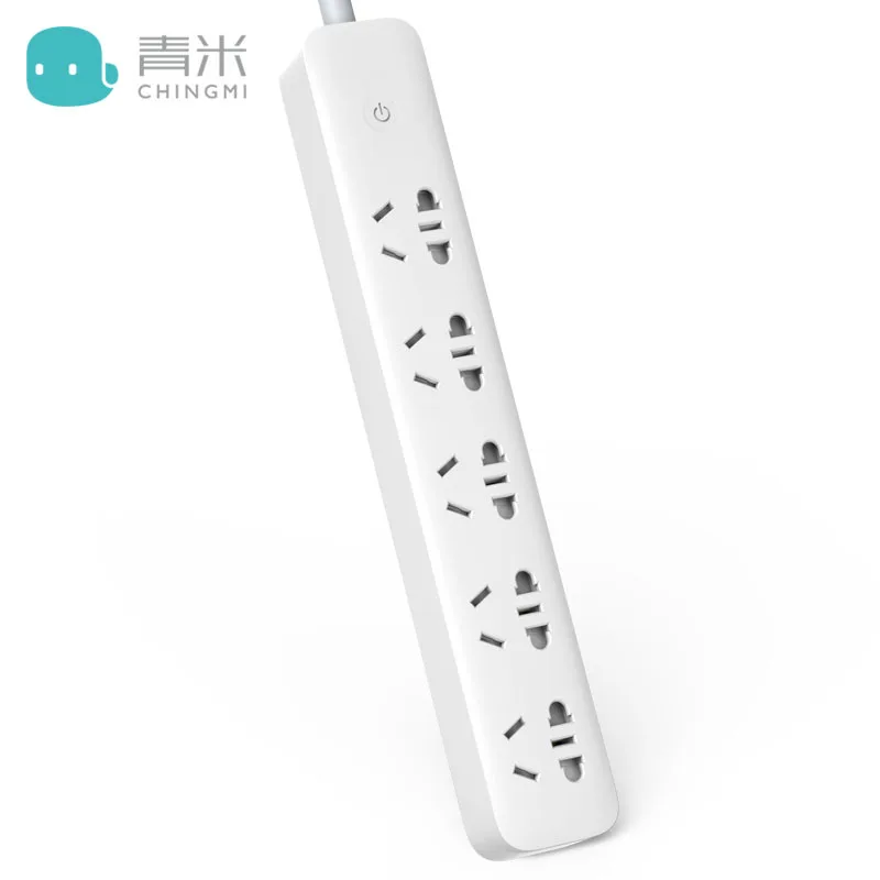 Xiaomi Qingmi умный дом силовая полоса 3 порта 3 USB быстрая зарядка/5 гнезд удлинитель разъем WiFi Mijia приложение дистанционного управления - Цвет: 5 jacks