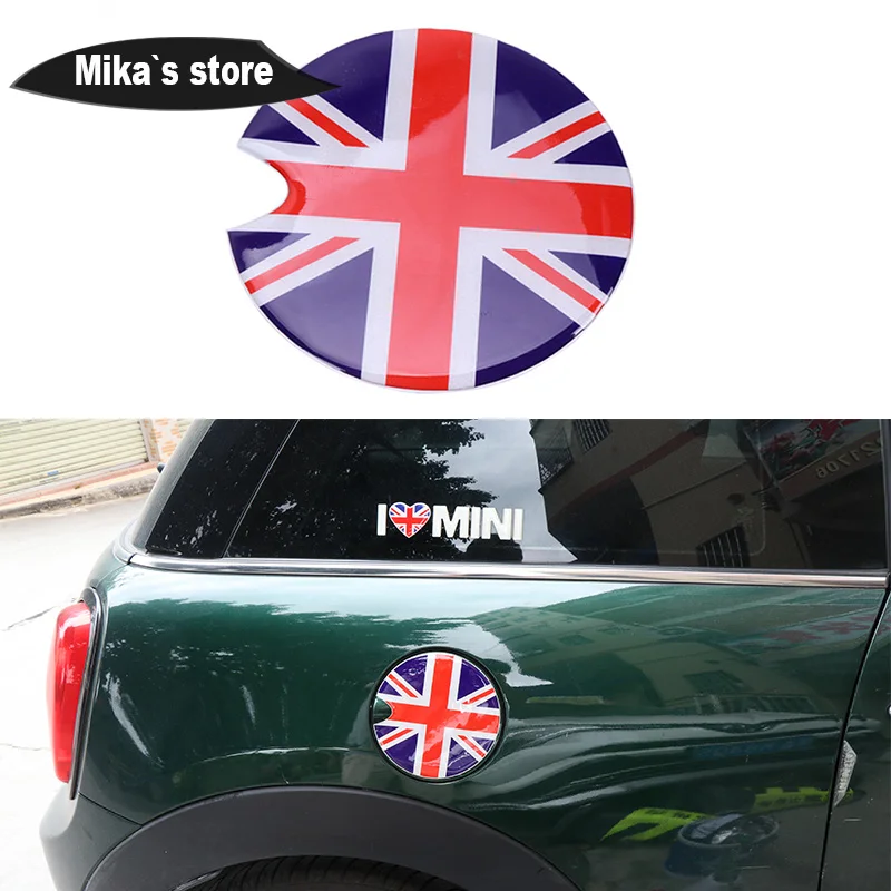 

New Union Jack Fuel Tank Cap Sticker Epoxy 3D Car Sticker For MINI COOPER ONE COUNTRYMAN F55 F56 R55 R56 R60 car-styling