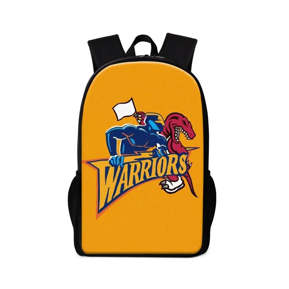 

Backpack with Side-pockets 2019 Newest Design Warriors Star Logo Raptors Leonard Security Boys Canvas Knapsack School Student