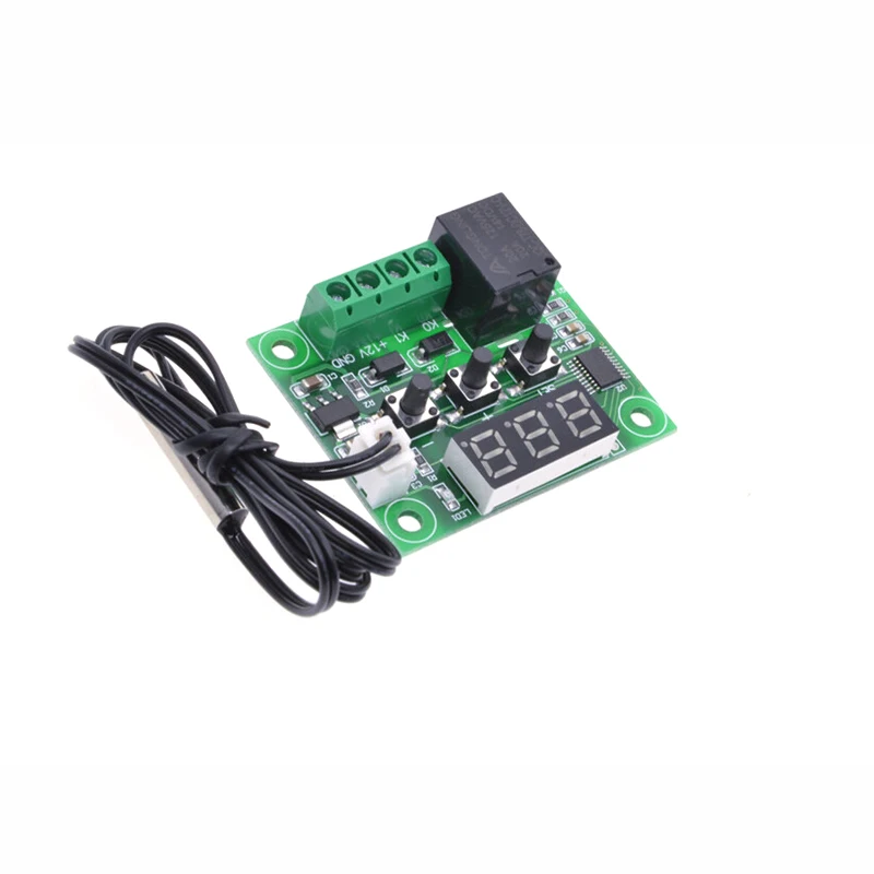 

1pcs W1209 -50-100C DC 12V digital temperature controllear thermostat temperature control thermostat switch plate W1209 Case