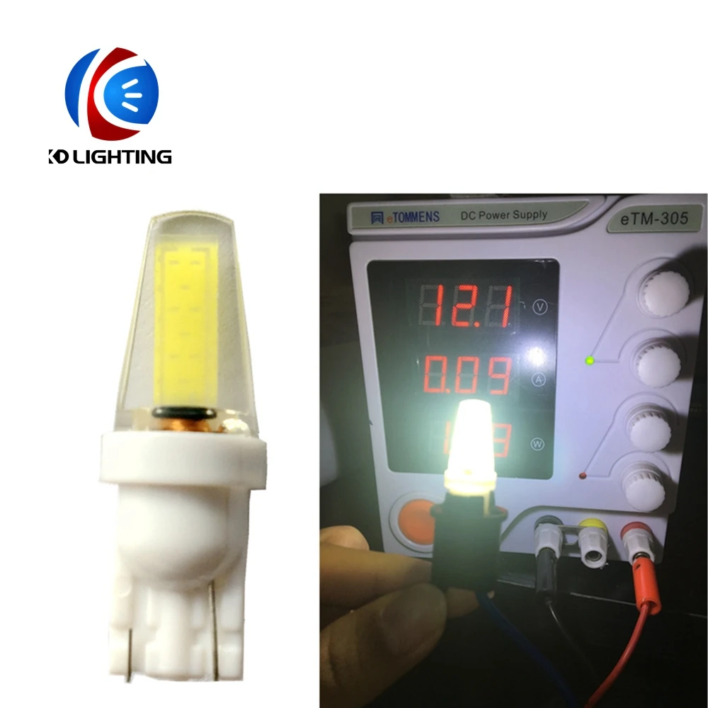 KD 200 шт./лот t10 led w5w 194 168 широкая лампочка напряжения для автомобиля COB внутренняя